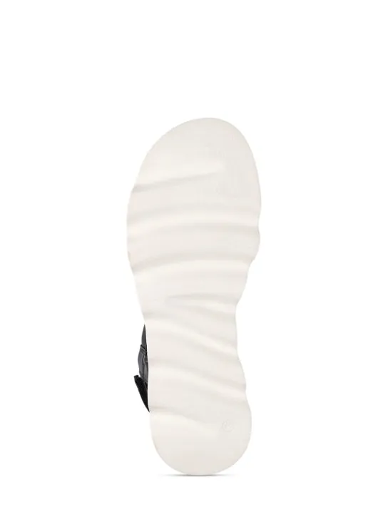 Marni Junior   Logo printed faux leather sandals 