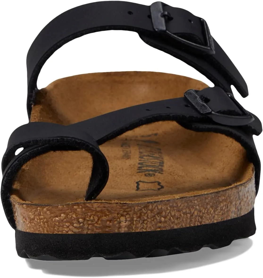 Mayari Flat Sandals - Birko-Flor & Birkibuc Birkenstock, Black Birko-Flor 1