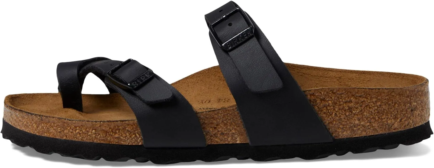 Mayari Flat Sandals - Birko-Flor & Birkibuc Birkenstock, Black Birko-Flor 1
