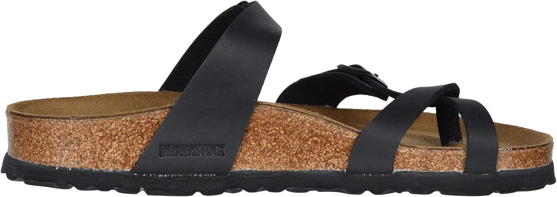 Mayari Flat Sandals - Birko-Flor & Birkibuc Birkenstock, Black Birko-Flor 1