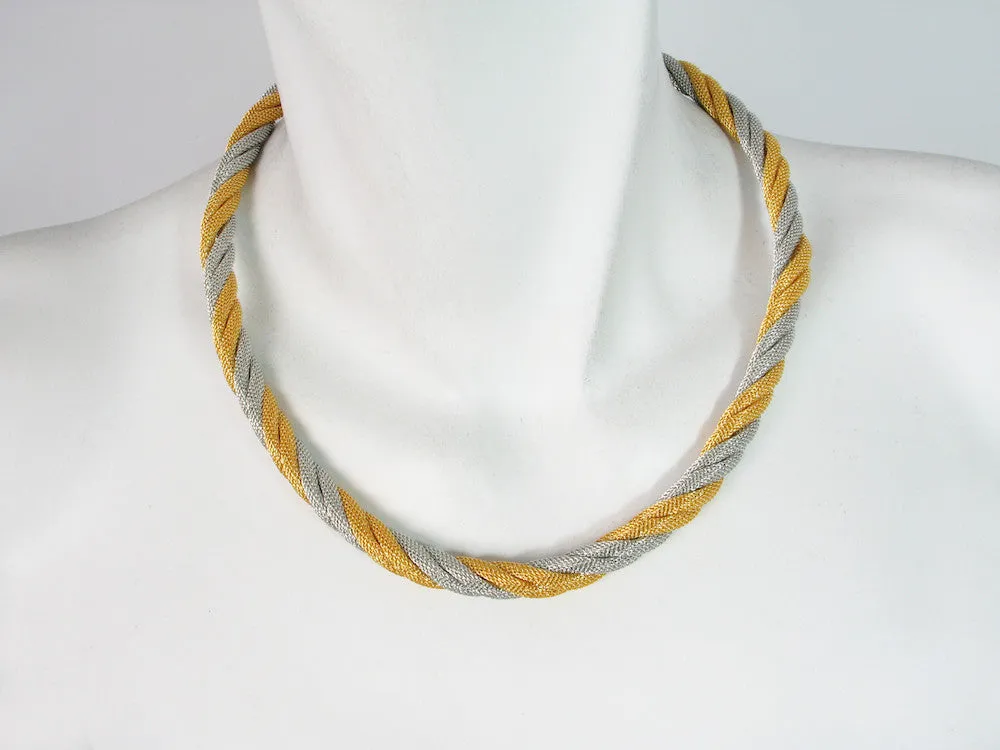 Medium Twisted Mesh Necklace