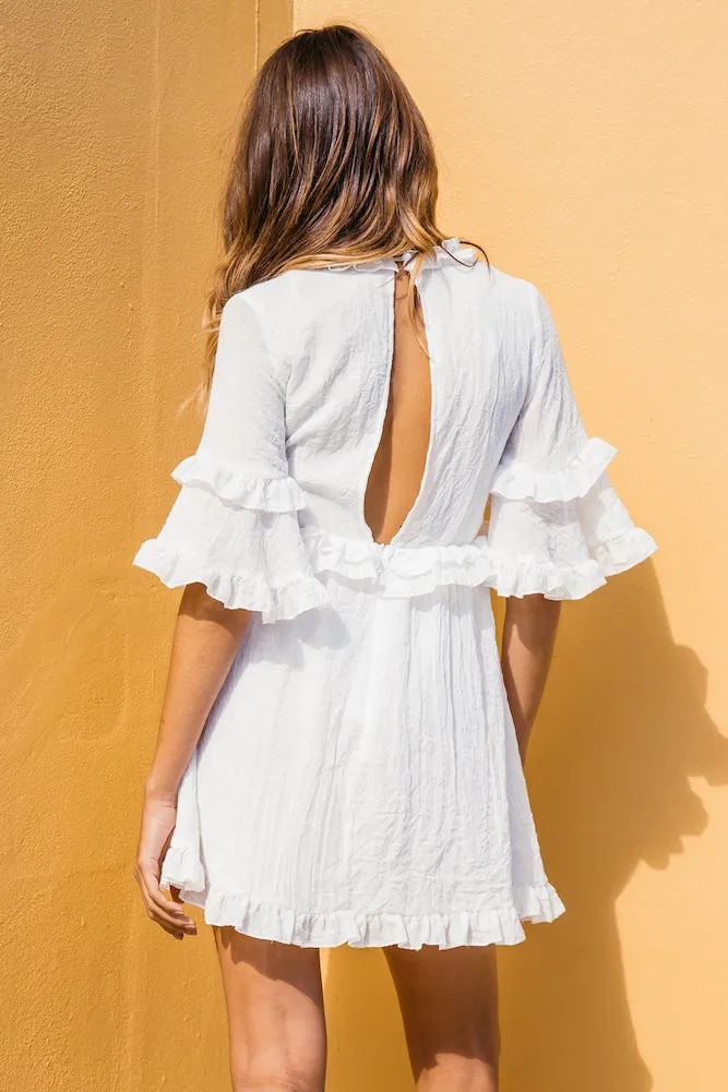 Midnight Show Dress White