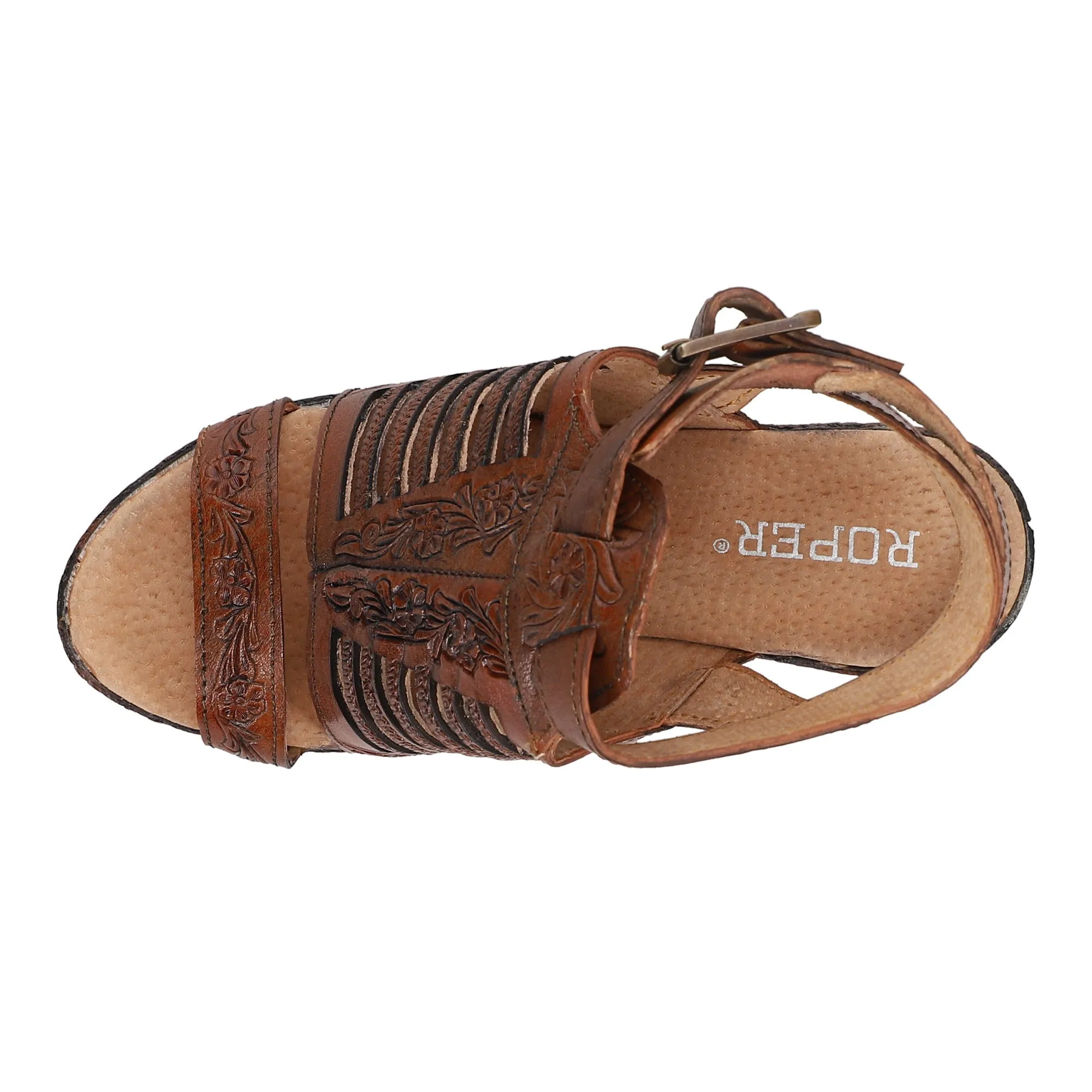 Mika III Embossed Espadrille Block Heel Sandals