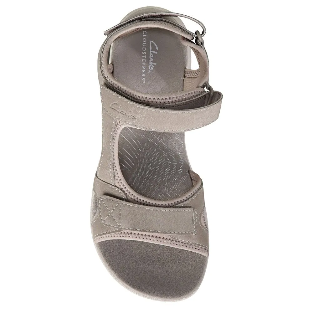 Mira Bay Cloudsteppers Clarks Women's Sandals, Gray