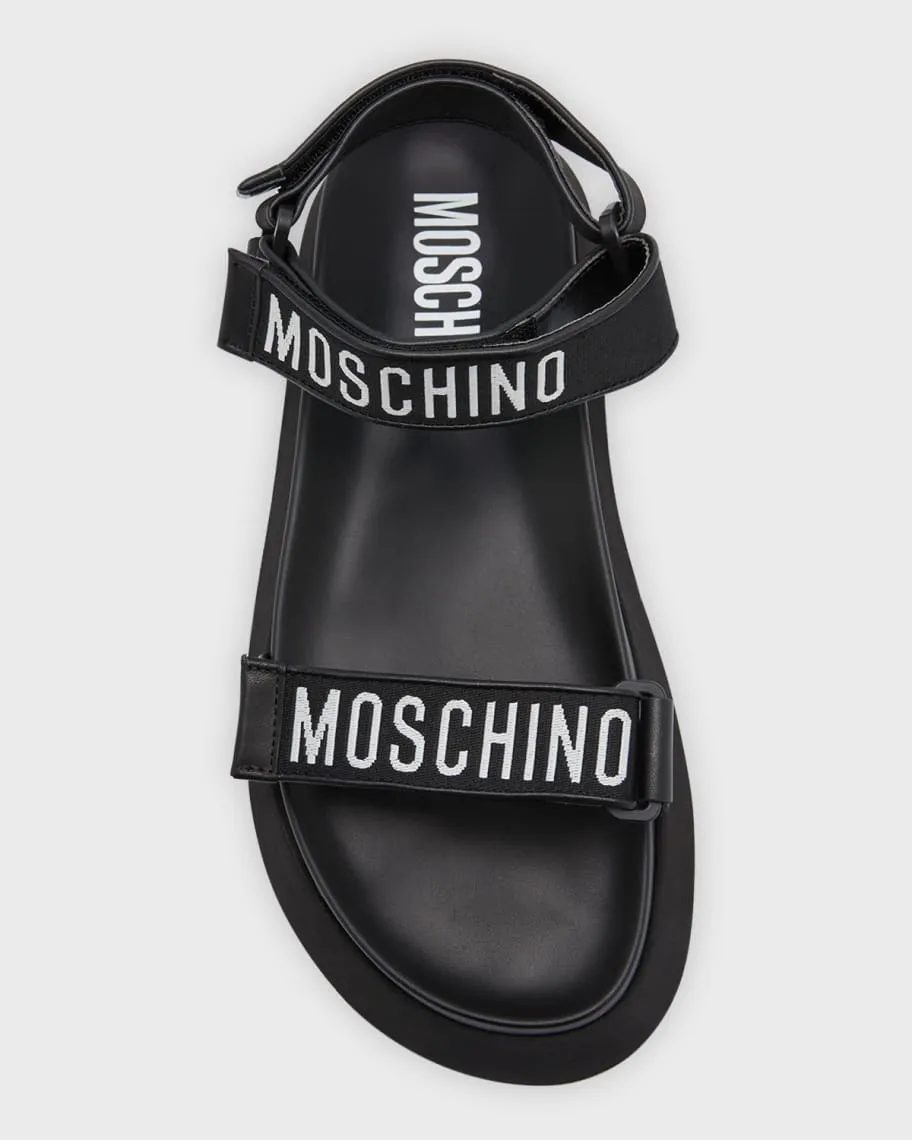 Moschino Men's Logo Strap Sandals