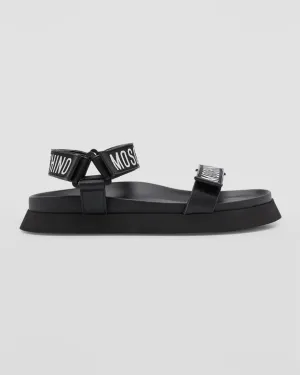 Moschino Men's Logo Strap Sandals
