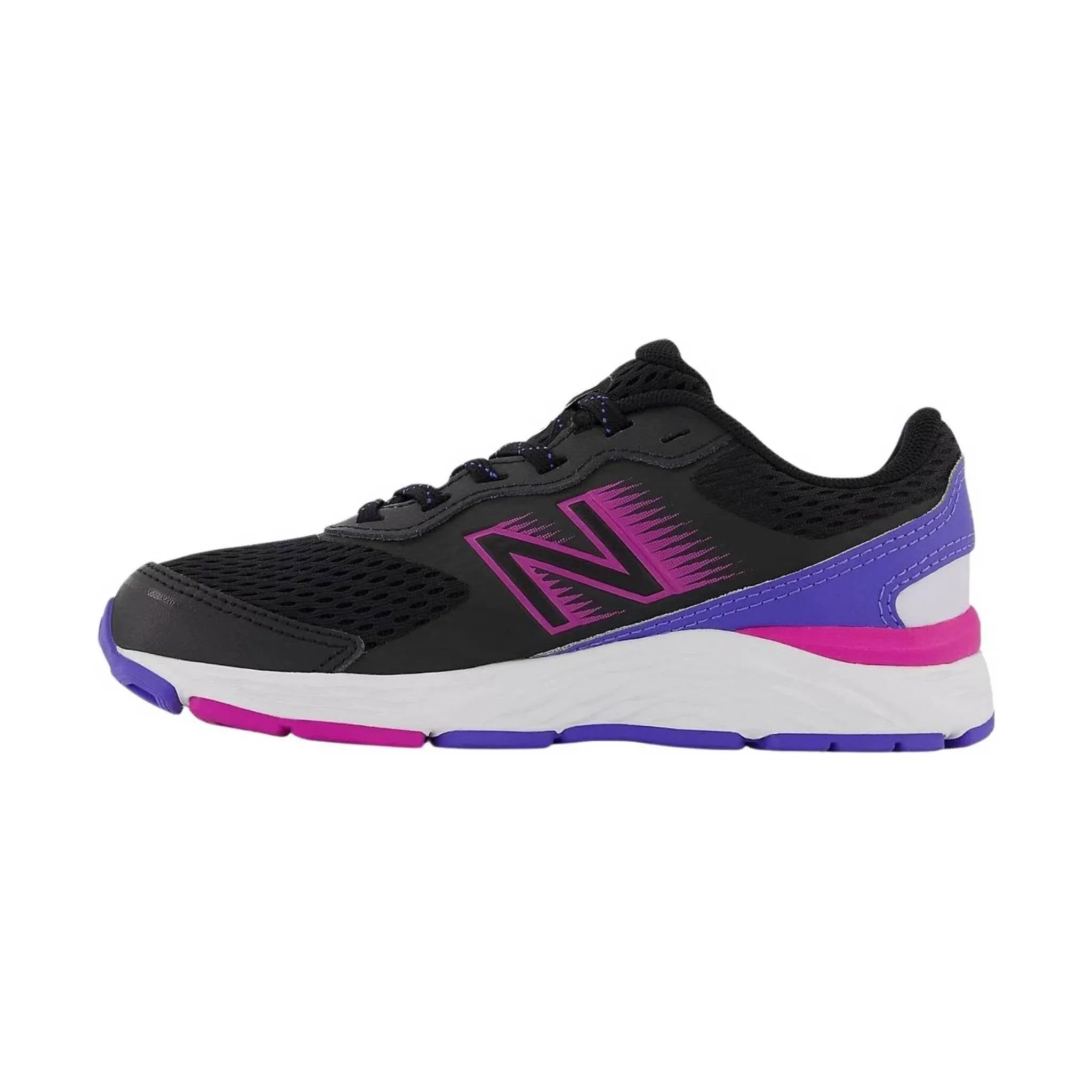 New Balance Kids' 680v6 - Black/Magenta - ONLINE STORE CREDIT/EXCHANGE ONLY