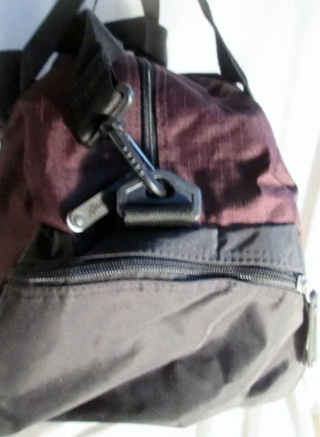 NEW EDDIE BAUER Duffle Gym Bag Travel Carry Overnighter Luggage PURPLE Vegan