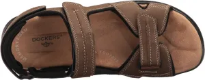 Newpage Quarter Strap Sandal Dockers, Dark Tan