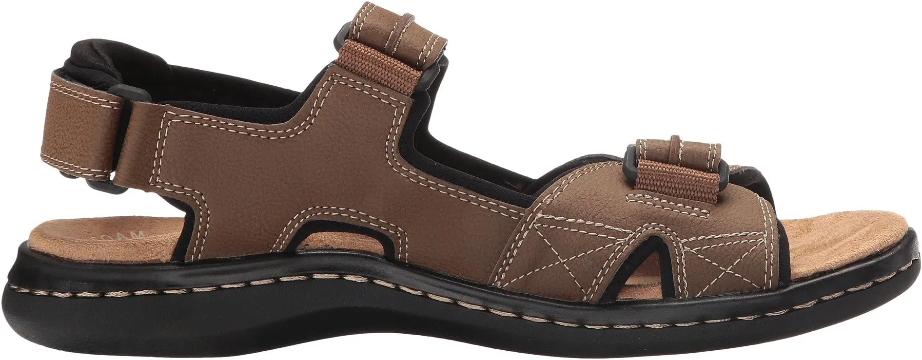 Newpage Quarter Strap Sandal Dockers, Dark Tan