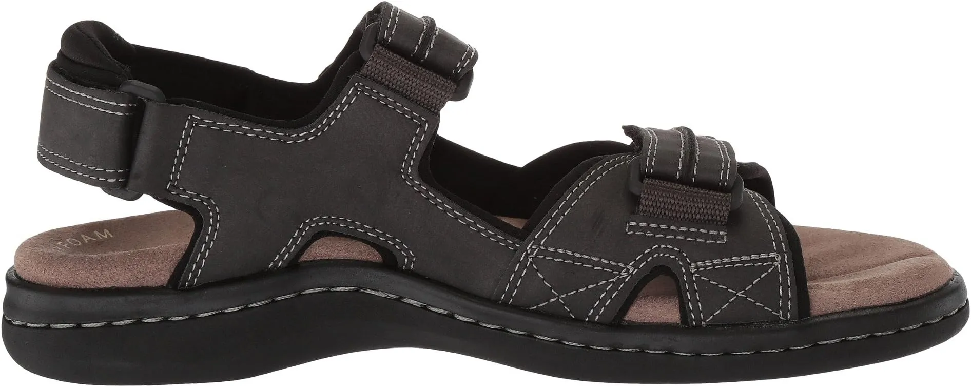 Newpage Quarter Strap Sandal Dockers in Gray Distressed