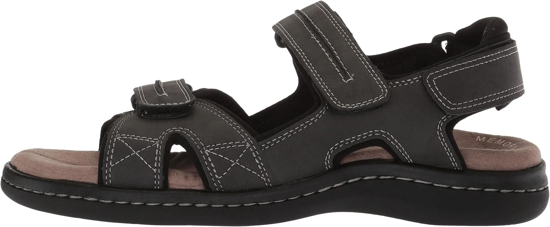 Newpage Quarter Strap Sandal Dockers in Gray Distressed