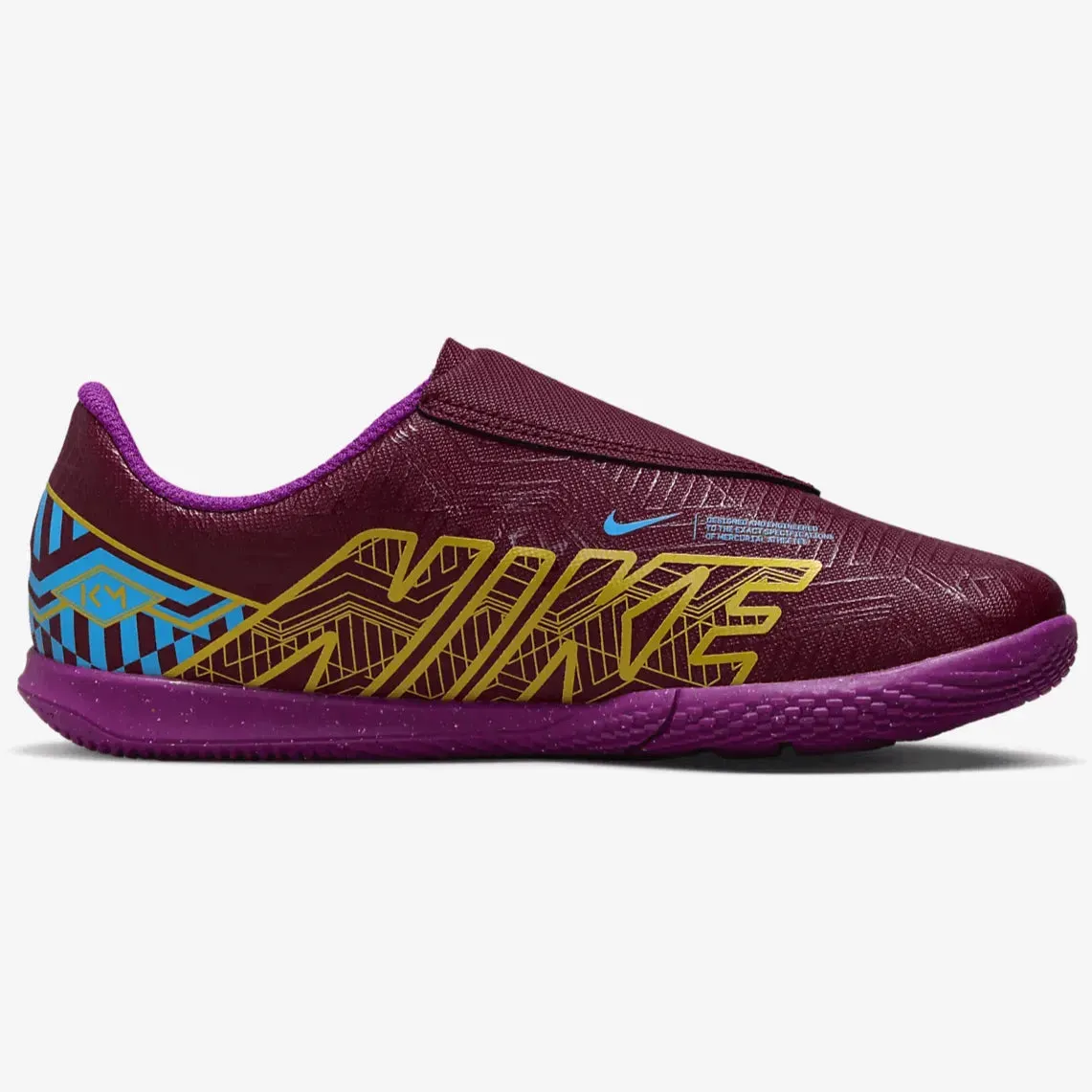 Nike Kids Vapor 15 Club KM Indoor PS (V) - Dark Beetroot-Gold