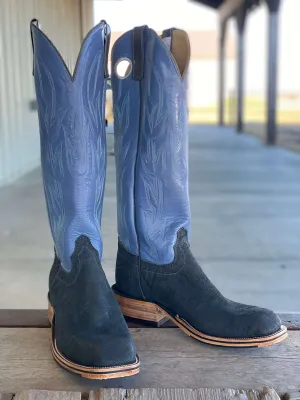 Olathe Boot Co.  | Dark Grey Buffed Elephant Tall Top Boot