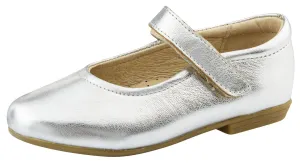 Old Soles Girl's Brule Sista Leather Mary Janes, Silver