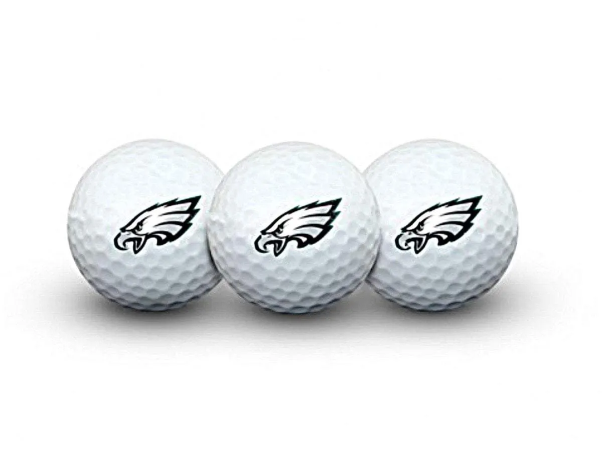Philadelphia Eagles NFL WinCraft White with Team Logo Golf Ball Set (3 Pack)