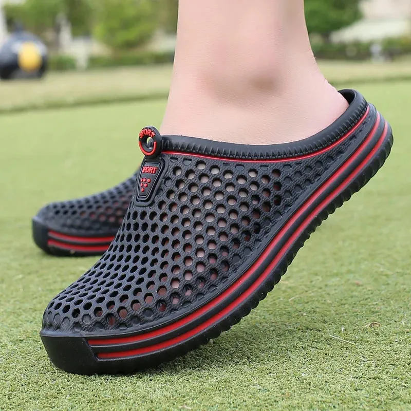 POLALI womens sandals 2023 Summer Sandals Fashion Hollow Out Breathable Beach Slippers Flip Flops EVA Massage Slippers Sandals