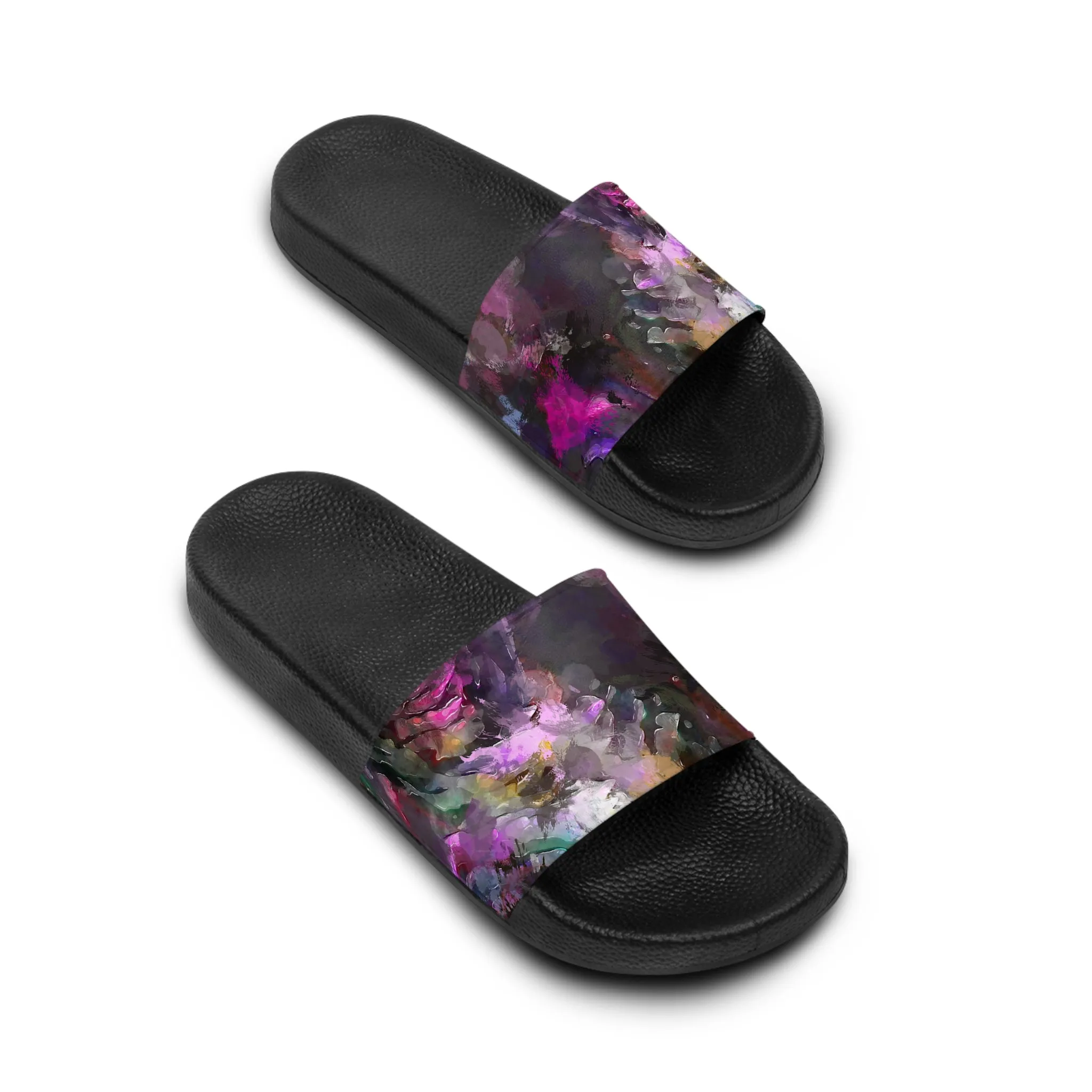 Purple Painting - Inovax Women's Slide Sandal