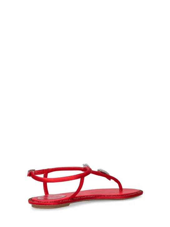 René Caovilla   10mm Embellished satin sandals 