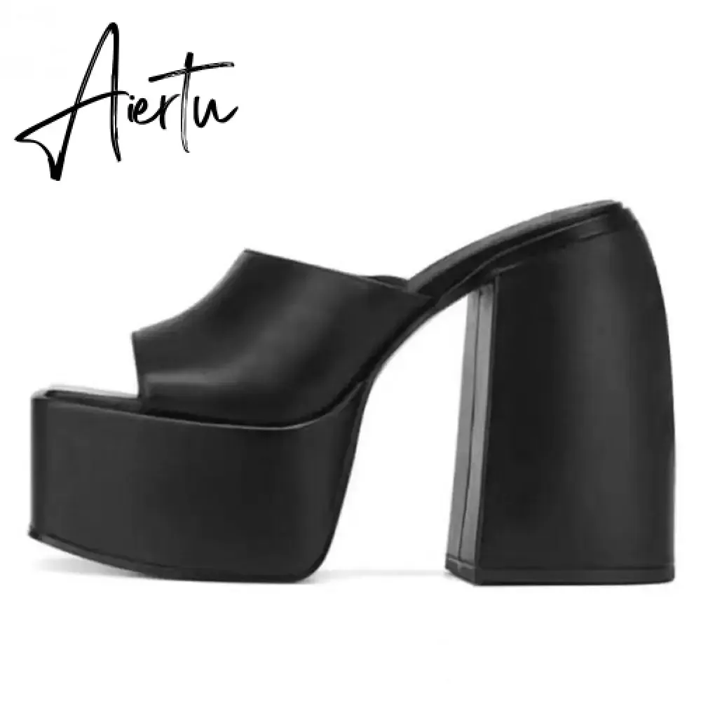 RIBETRINI Sexy Platform Open Toe Thick High Heels women's Sandals Banquet Fashion Elegant Brand Luxury women's Shoes Size 43