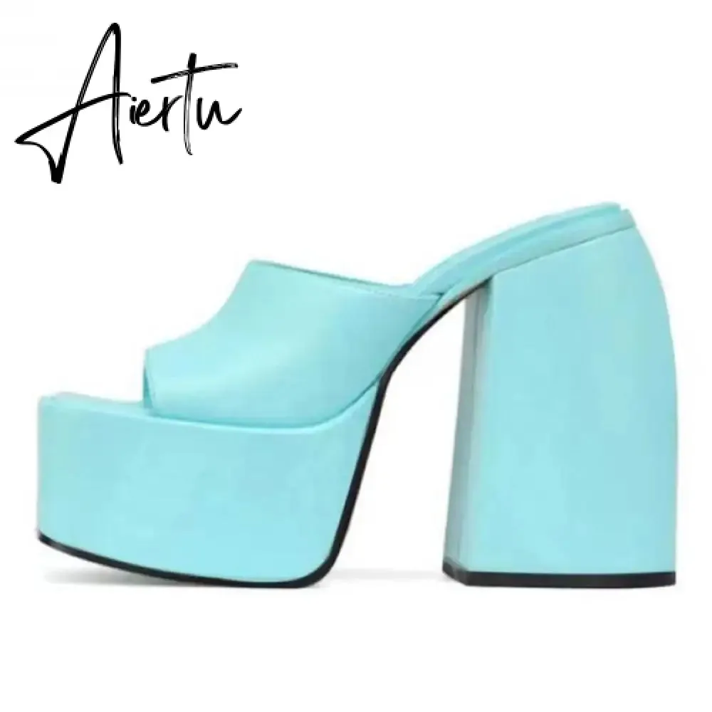 RIBETRINI Sexy Platform Open Toe Thick High Heels women's Sandals Banquet Fashion Elegant Brand Luxury women's Shoes Size 43
