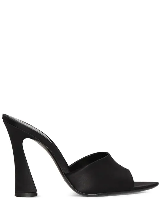 Saint Laurent   105mm Suite satin mule sandals 