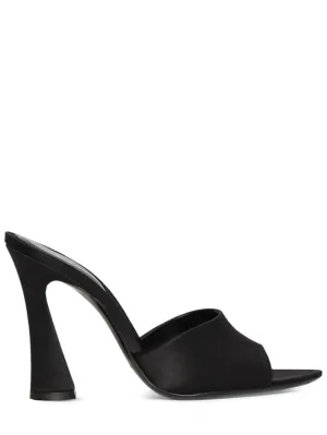 Saint Laurent   105mm Suite satin mule sandals 