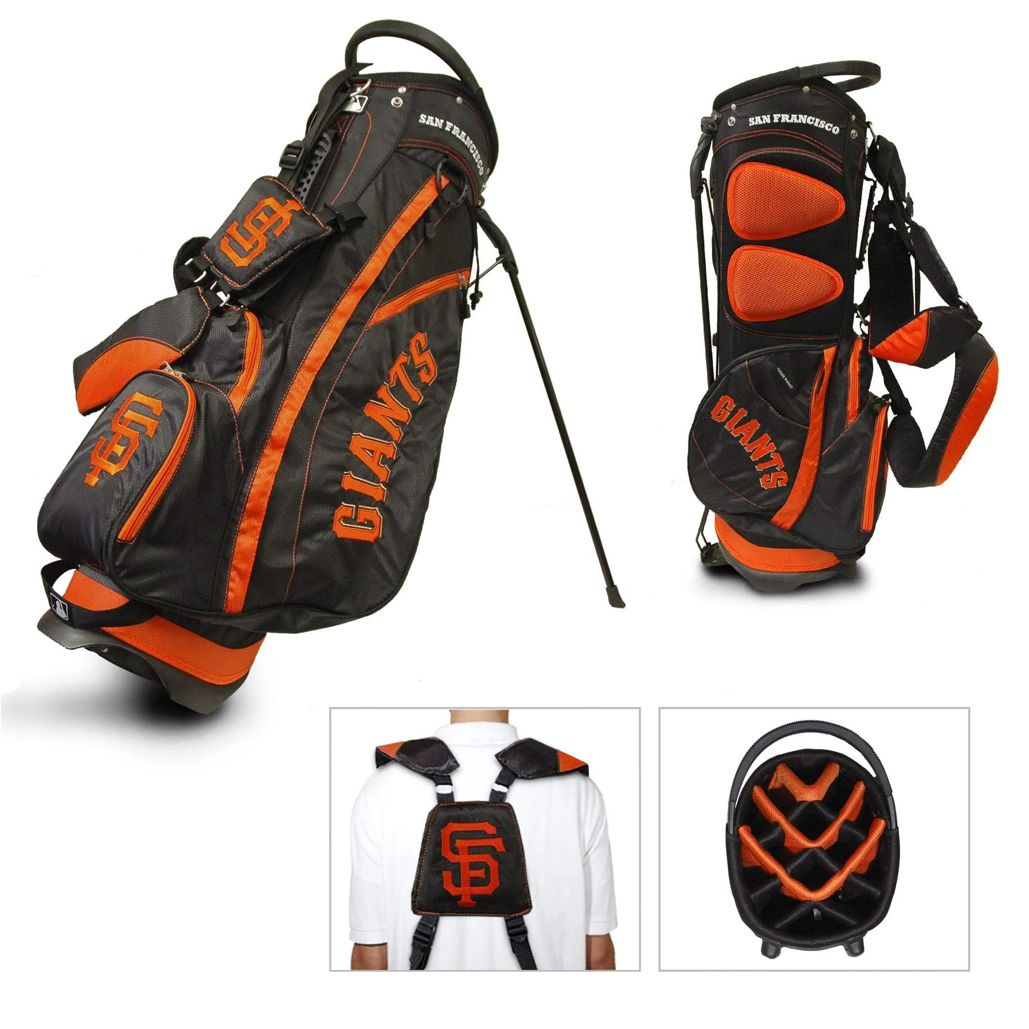 San Francisco Giants Team Golf Fairway Light 14-Way Top Golf Club Stand Bag