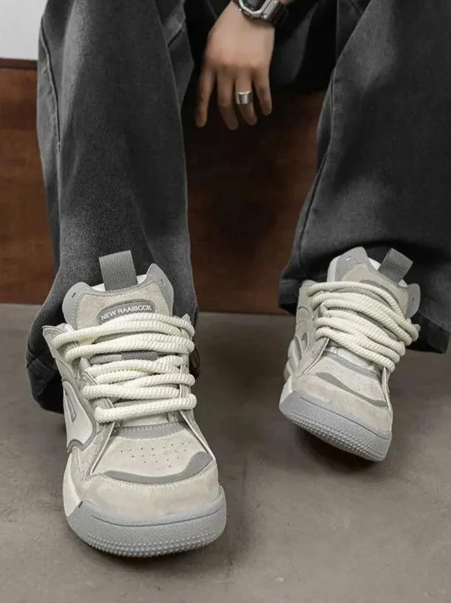 SBCS128 Women's and Men's Casual Shoes - Retro Rocket Skateboard Sneakers