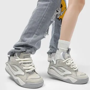 SBCS128 Women's and Men's Casual Shoes - Retro Rocket Skateboard Sneakers