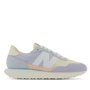 Scarpe Donna NEW BALANCE Sneakers 237 in Suede e Mesh colore Violet Haze Pink e White