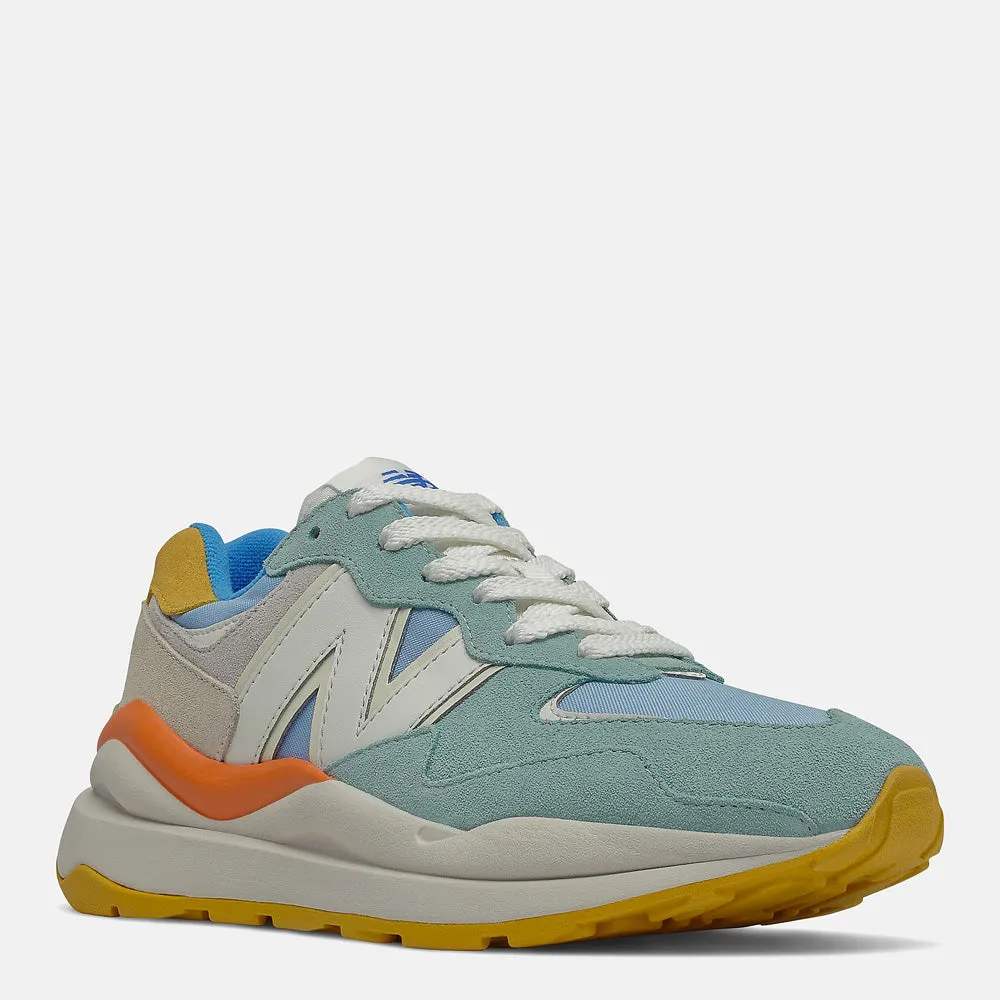 Scarpe Donna NEW BALANCE Sneakers 5740 in Suede e Mesh colore Oyster Pink e Blue Chill