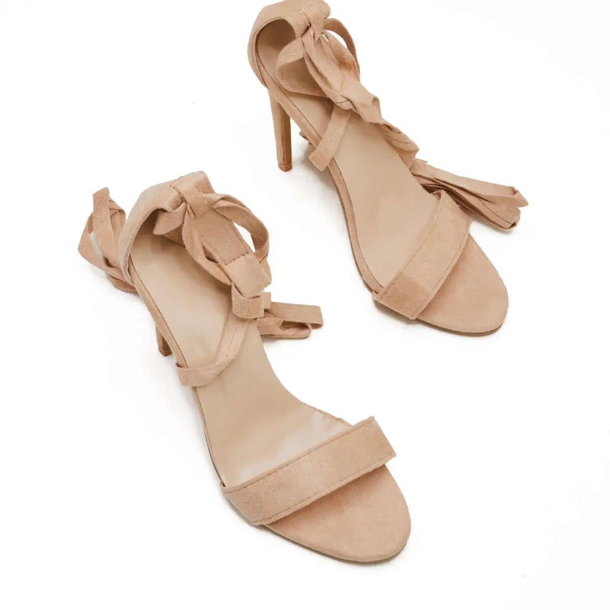 Sohiwoo Women Gladiator Slim Stilettos High Heels Lace-up Dress Sandals