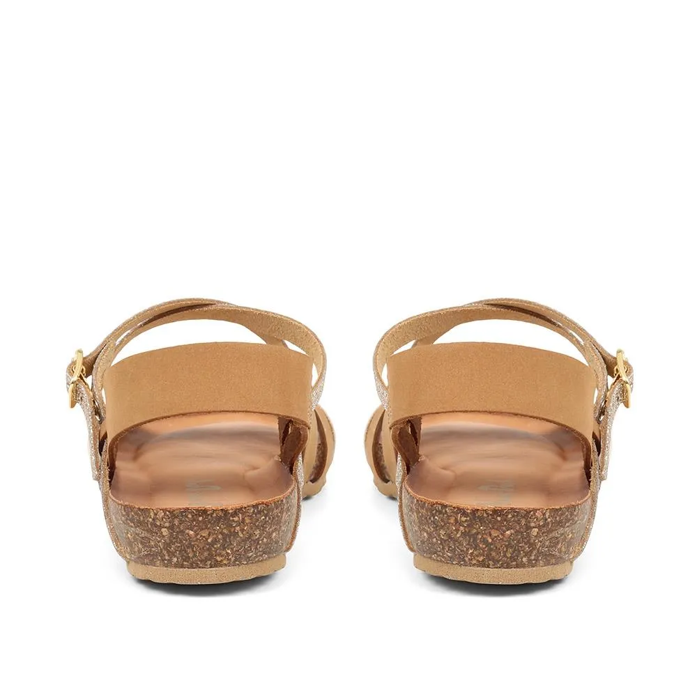 Strappy Leather Sandals - VAN37502 / 323 818
