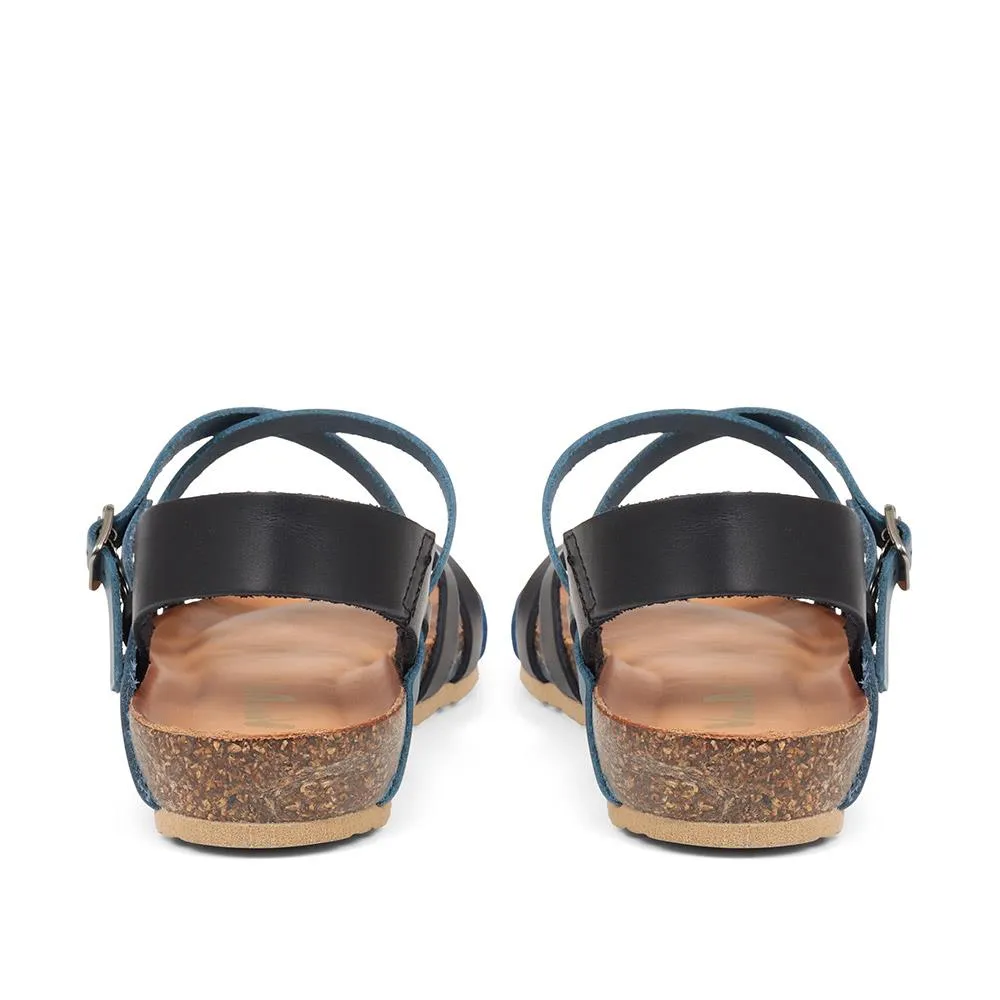 Strappy Leather Sandals - VAN37502 / 323 818