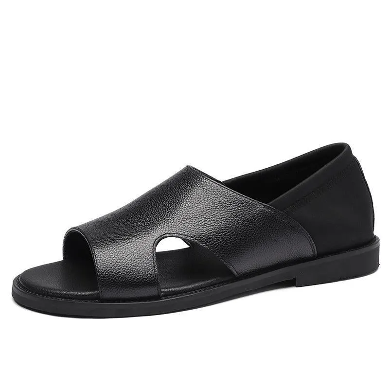 Summer Men Sandals Leather Men's Casual Shoes Soft Beach Shoes Outdoor Slippers Comfortable Zapatos Hombre Men Shoes