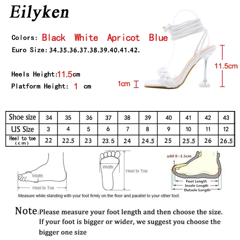 Summer Weave Sandals High Heels