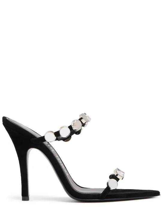 The Attico   105mm Venus suede sandals 