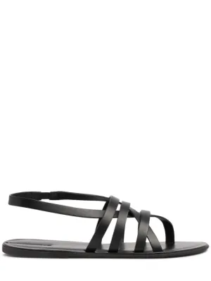 The Row   10mm Line leather sandals 