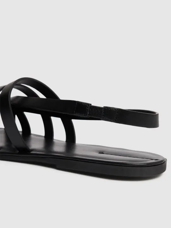 The Row   10mm Line leather sandals 