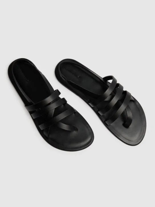 The Row   10mm Line leather sandals 
