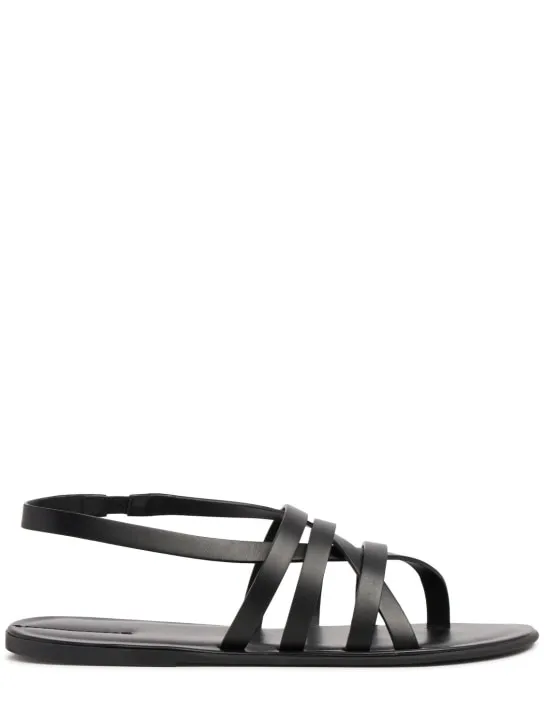 The Row   10mm Line leather sandals 