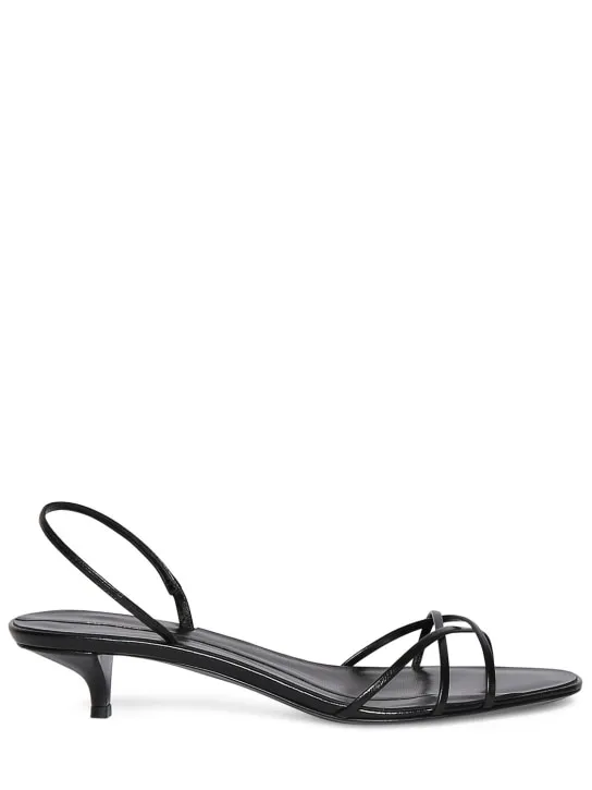 The Row   35mm Harlow leather sandals 