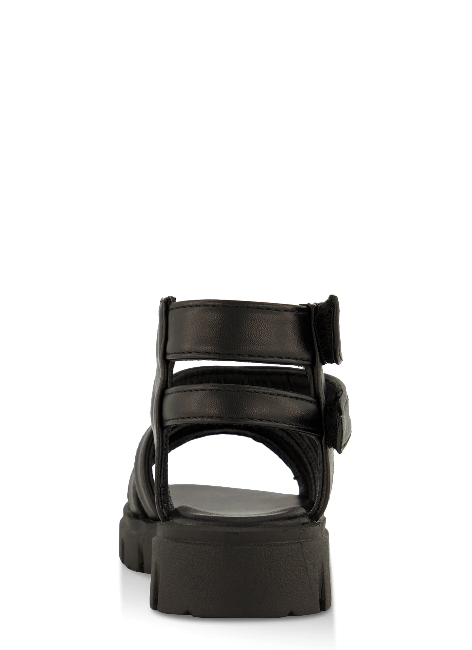Toddler Girls Double Velcro Strap Lug Sole Gladiator Sandals