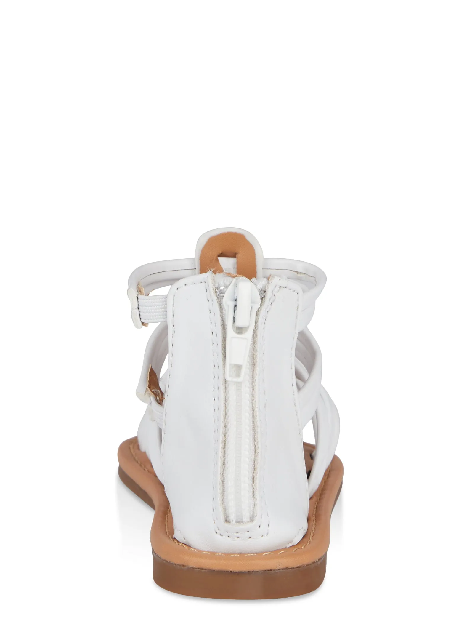 Toddler Girls Zip Back Open Toe Gladiator Sandals