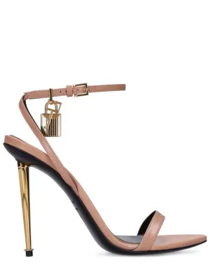 Tom Ford   105mm Padlock leather sandals 