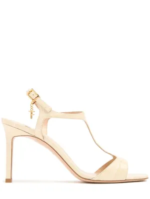 Tom Ford   85mm Angelina croc embossed sandals 