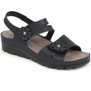 Touch-Fasten Wedge Heel Sandals - SERAY39013 / 326 332