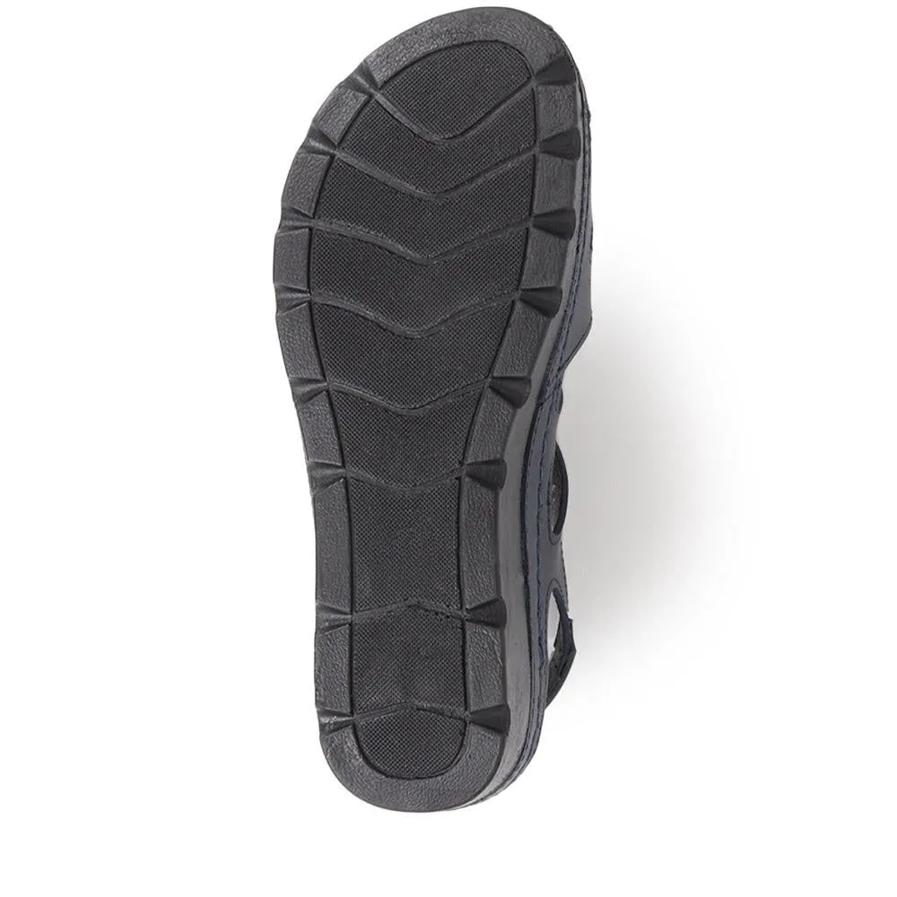 Touch-Fasten Wedge Heel Sandals - SERAY39013 / 326 332
