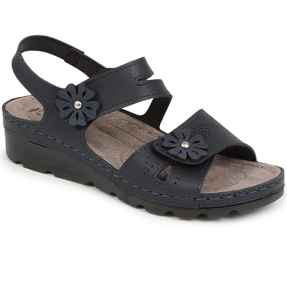 Touch-Fasten Wedge Heel Sandals - SERAY39013 / 326 332